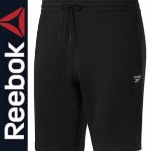 REEBOK - NWT - Men's Sz XL - "Identity" Small Logo Fleece Shorts in Black
